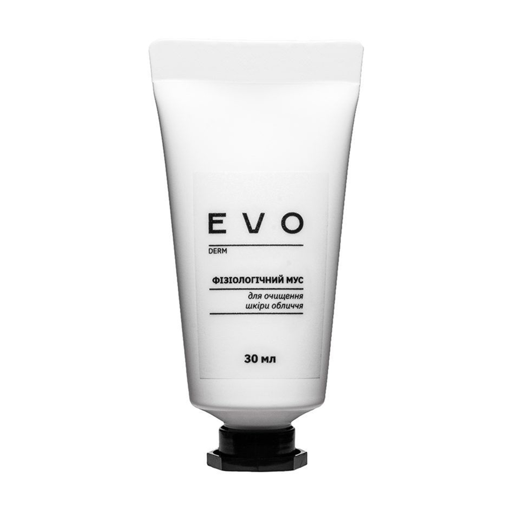 Фізіологічний мус для очищення шкіри обличчя EVO derm, 30 мл
